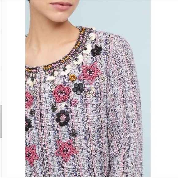 Anthropologie Summer Of Love Suzy Tweed Jacket - Picture 2 of 3